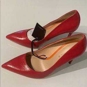 Zara Classic Pump/Strawberry Red. New with tags.